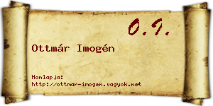 Ottmár Imogén névjegykártya